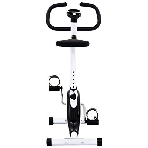 vidaXL Bicicleta Estática con Resistencia de Cinta Casa Gimnasio Fitness Entrenamiento Deporte Ejercicio Cardio Actividades Musculación Máquina Negra