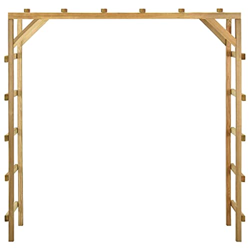 vidaXL Madera Maciza de Pino Espaldera de Jardín Patio Exterior Niños Gimnasia Parque Infantil Anaqueles Estable Duradera 170x60x170 cm