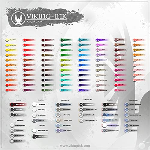 VIKING INK Tinta KIT 3 ud CLEAR SHADOW para tatuaje 30ml