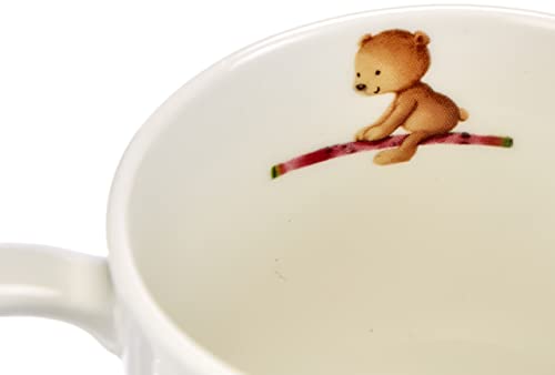 Villeroy & Boch Hungry as a Bear Taza infantil con 2 asas, 180 ml, Porcelana Premium, Blanco/Multicolor