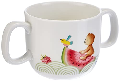 Villeroy & Boch Hungry as a Bear Taza infantil con 2 asas, 180 ml, Porcelana Premium, Blanco/Multicolor