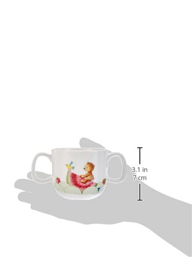 Villeroy & Boch Hungry as a Bear Taza infantil con 2 asas, 180 ml, Porcelana Premium, Blanco/Multicolor