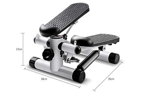 Vinteky Máquina de Step Stepper con Cintas de Entrenamiento para Profundidad Musculatura, Negro + Blanco