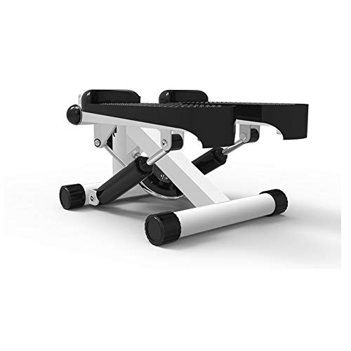 Vinteky Máquina de Step Stepper con Cintas de Entrenamiento para Profundidad Musculatura, Negro + Blanco