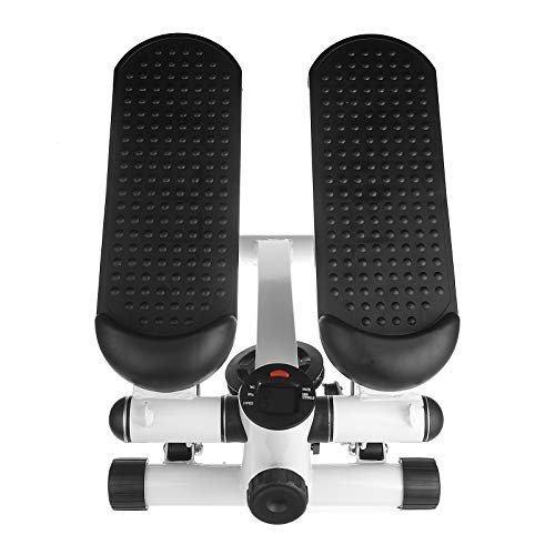 Vinteky Máquina de Step Stepper con Cintas de Entrenamiento para Profundidad Musculatura, Negro + Blanco