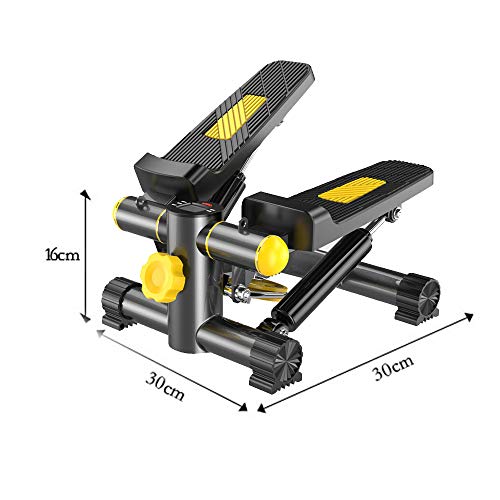 Vinteky Stepper 2 en 1 Cuerdas de Resistencia - Escaladora Stepper para Usuarios Principiantes y Avanzados con Pantalla Multifuncional