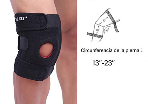 Vintree Rodillera Deportiva Ajustable Rodillera Menisco y Ligamentos Antideslizante Soporte de Rodilla para Hombres y Mujeres Apoyo para Dolor de Artritis Correr Voleibol Béisbol Baloncesto