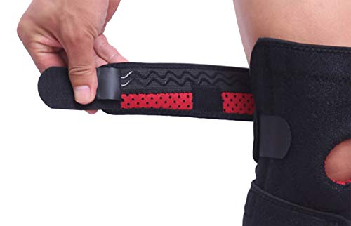 Vintree Rodillera Deportiva Ajustable Rodillera Menisco y Ligamentos Antideslizante Soporte de Rodilla para Hombres y Mujeres Apoyo para Dolor de Artritis Correr Voleibol Béisbol Baloncesto