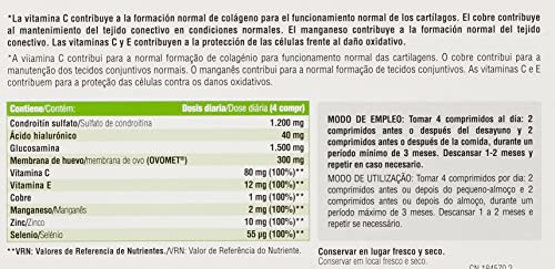 Vitanatur - Articulaciones, Complemento Alimenticio con ingredientes para mantener el Bienestar Articular - Estuche con 120 Comprimidos