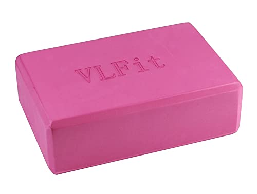 VLFit Juego de 2 Espuma EVA Bloques de Yoga (Rosado)