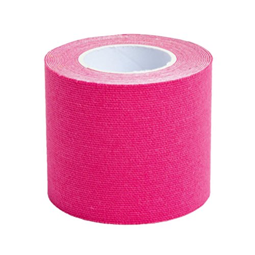 VORCOOL Deportes Cinta de Kinesiología Atlética Deportes Adhesivo de Alivio del Dolor 5CM x 5M (Pink)