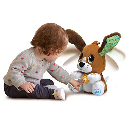 VTech Sira la perrita interactiva, Suave Animal de Peluche Que fomenta la conversación y Repite lo Que Dices, Juguete para bebés +12 Meses-Versión ESP (80-610122) (3480-610122)