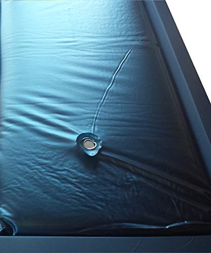 WABEZU Colchón individual de agua doble núcleo 90 x 200 cm para cama de agua Softside (F4, 90% de tranquilidad)