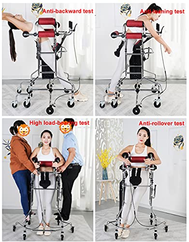 Walker Aid Para Personas Mayores Con 8 Ruedas, Marco De Entrenamiento De Rehabilitación Para Adultos, Andador Para Discapacitados, Altura Ajustable, Adecuado Para Personas De 150-180 Cm,Footbrake a