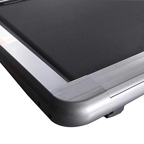 WalkSlim Cinta de Andar Plegable y motorizada 470 - Cinta de Andar para Oficina - Pantalla LED, Contador de calorías, Control Remoto, Plegable & Compacto (Negro)