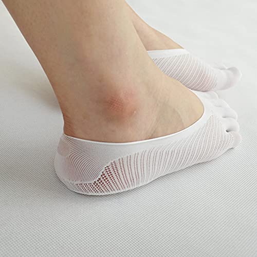 wangshang Calcetines de compresión ortopédicos para mujer, con forro ultra Low Cut Liner con capa de gel transpirable, corrige la deformación de los pies y del juanete.