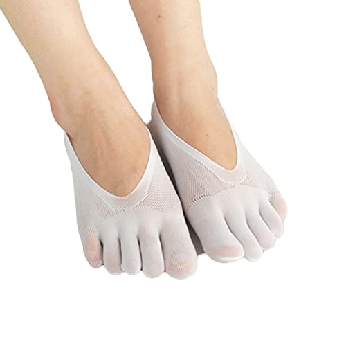 wangshang Calcetines de compresión ortopédicos para mujer, con forro ultra Low Cut Liner con capa de gel transpirable, corrige la deformación de los pies y del juanete.