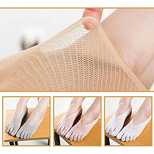 wangshang Calcetines de compresión ortopédicos para mujer, con forro ultra Low Cut Liner con capa de gel transpirable, corrige la deformación de los pies y del juanete.