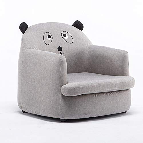 Wangxiaoxia Sillón para niños Infantil Sofá Sofá tapizado de Funky silloncito Ideal for Salón de Juegos for niños para Asiento de sofá para niños y niños pequeños (Color : Gray, Size : 54x56x47cm)