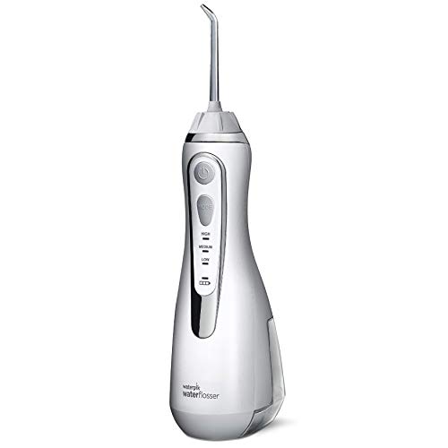 Waterpik 20023369 WP-560EU - Irrigador Bucal Recargable Irrigador Dental Portátil, Color Blanco