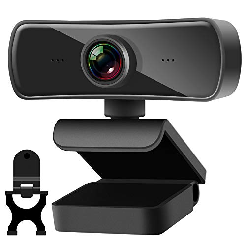 Webcam 2K, Full HD 4 Millones Pixel Webcam pc con Micrófono Incorporado y Cubierta de Privacidad, Enfoque Automático, USB 2.0 Plug and Play, Webcam Camara para Videollamadas, Estudio, Conferencia