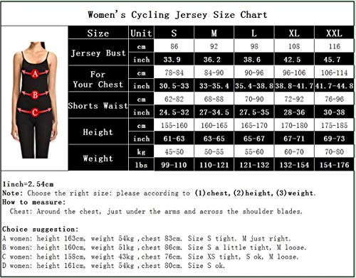 Weimostar Maillot de ciclismo para mujer con cremallera completa