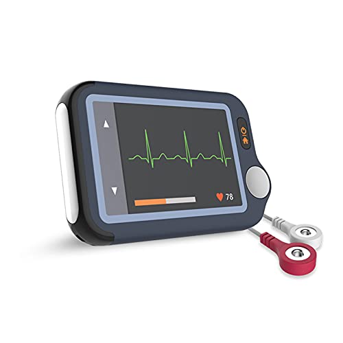 Wellue Monitor de ECG, Monitor de Corazón con ECG, Dispositivo de EKG Bluetooth con APP para iOS y Android, Funciona con Smartphone y PC, 30s/60s/5mins Recording, Heart Health Tracker