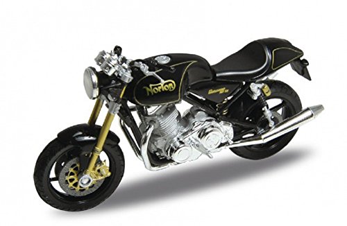 Welly Norton Commando 961 SE Metal Negro Modelo de Moto 1:18 Escala Nuevo y en Caja