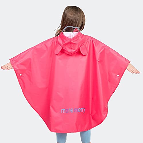 Wetry Poncho Lluvia Niña Niño Chubasquero Infantil Ligero 100% Impermeable Chaqueta Poncho Impermeable Bebe Capa de Lluvia para Niños y Niñas Adolescentes 75-170cm