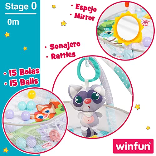 winfun 46697 - Alfombra Actividades Bosque c/15 Bolas +0m