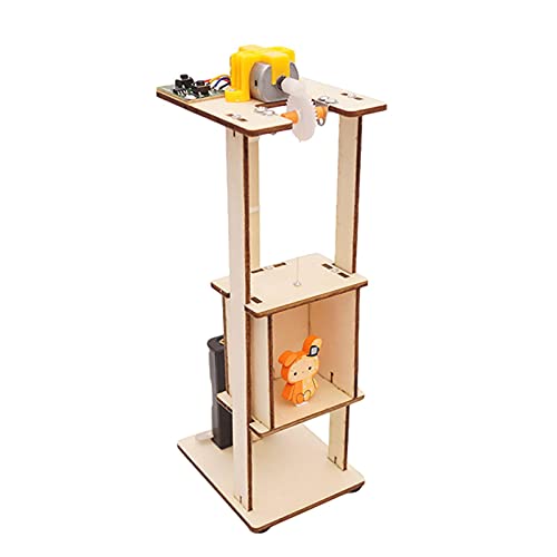 winnerurby Rompecabezas 3D de Madera - Kit de la Puerta del Ascensor DIY Stem Science Kit de Juguete, Tecnología Pequeña producción Stem MONTANDING Science Science Kit