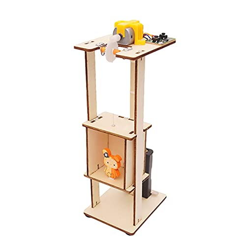 winnerurby Rompecabezas 3D de Madera - Kit de la Puerta del Ascensor DIY Stem Science Kit de Juguete, Tecnología Pequeña producción Stem MONTANDING Science Science Kit