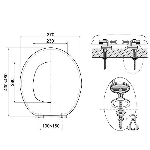 Wirquin 20721907 asiento Trendy Line – Diplomat Malmo, azul y bambú