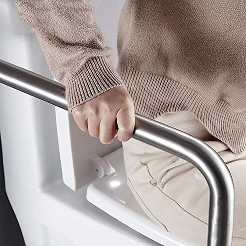 WLKQ Barra abatible Inoxidable, Plegable Resistencia Al Deslizamiento Agarre de La Mano del Baño para Ayuda con Discapacidades para baño Adaptado a Personas Mayores o con minusvalías,Left