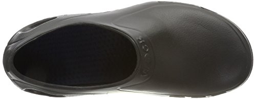 WOCK EVERLITE Zapato Cerrado Lavable e Muy Ligero, Zueco Sanitario de Trabajo Negro, Calzado Mujer e Hombre, Rango de tamaño de 35-47