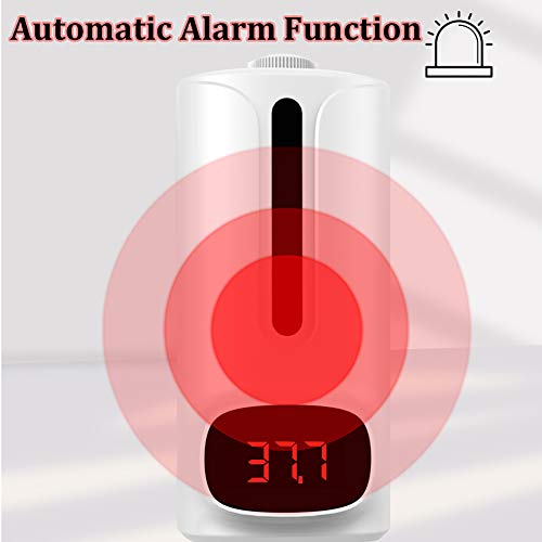 WOERD Dispensador Gel Hidroalcoholico Automático Gel Disinfettante Alcohol 1200ml Soporte Ajustable Inducción De Pie Jabón con Termómetro Adecuado para Varios Lugares Spray De Alcohol