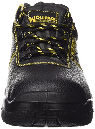 Wolfpack Linea Profesional 15018130 Zapatos Seguridad Piel Negra Wolfpack Nº, 42 EU