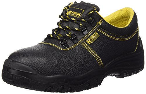 Wolfpack Linea Profesional 15018130 Zapatos Seguridad Piel Negra Wolfpack Nº, 42 EU