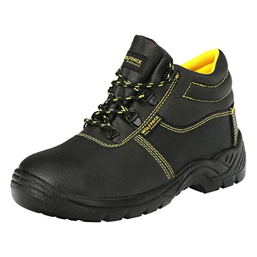 WOLFPACK LINEA PROFESIONAL 15018235 S3 Piel Negra Wolfpack Nº 43 Vestuario Laboral,Calzado Seguridad, Botas Trabajo, Cranberry