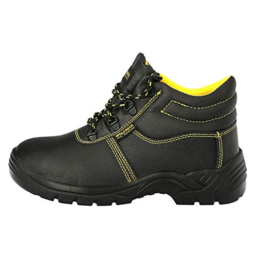 WOLFPACK LINEA PROFESIONAL 15018235 S3 Piel Negra Wolfpack Nº 43 Vestuario Laboral,Calzado Seguridad, Botas Trabajo, Cranberry