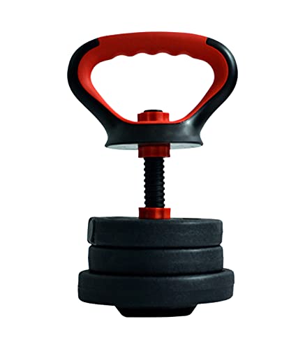 Wonduu Mancuerna Ajustable Kettlebell | Soporte para Discos | Mango para Pesa Rusa