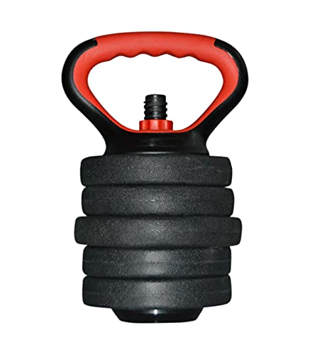 Wonduu Mancuerna Ajustable Kettlebell | Soporte para Discos | Mango para Pesa Rusa