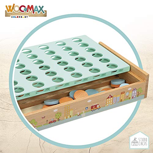 WOOMAX - Juego cuatro en raya madera woomax studio circus (46451)