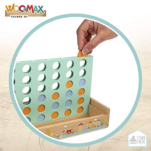 WOOMAX - Juego cuatro en raya madera woomax studio circus (46451)