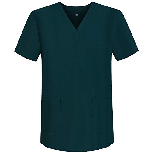 Workwear Tucano - Conjuntos Uniformes Sanitarios Blanco Unisex - Uniformes MÉDICOS Casaca Y PANTALÓN Sanitarios Ref.6801-6802 - XL, Verde