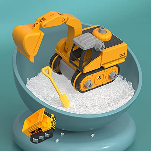 WOTEG Juguetes de construcción, Juguetes de ingeniería para automóviles, Juego de excavadoras, Juguetes de vehículos Desmontables, Camiones de Juguete para niños Que juegan de Regalo