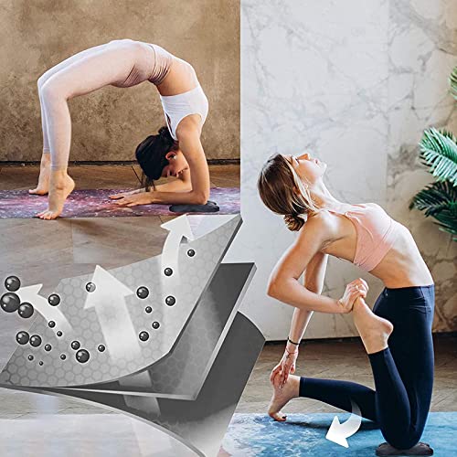 WTpin 2 Piezas Rodilleras de Yoga para Entrenamiento, Almohadillas de Codo para Yoga, Cómoda Almohadilla Apoyo Yoga, Esterilla Yoga Antideslizante Rodillera, para Pilates, Ejercicios Estiramiento