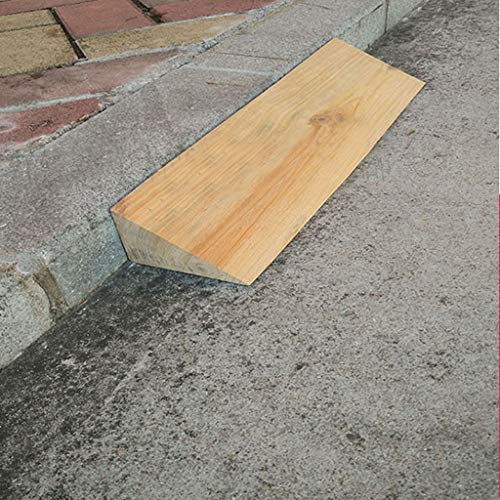 WXJ Rampas Portátiles de Madera Maciza para El Hogar - Juego de Rampas de Umbral Pesado para Muelle de Carga, Acera, Automóvil, Camión, Scooter, Bicicleta, Motocicleta, Movilidad En Silla de Ruedas