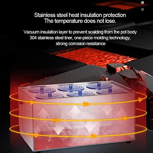 Wzglod BañO De Agua TermostáTico Digital, 1/2/4/6/8 Orificios BañO De Agua TermostáTico De Laboratorio con CalefaccióN EléCtrica, Volumen: 3L / 6.5L / 14L / 22L / 24L, RT A 100 ° C,6Holes