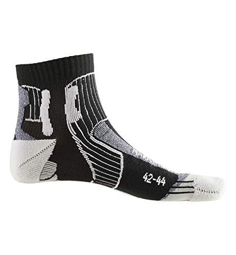 X-Socks Marathon Energy Socks, Unisex Adulto, Black/Anthracite Print, 42-44